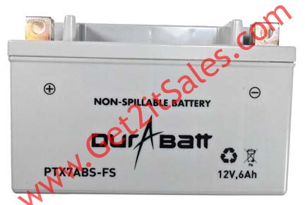 CTX7A FA Fire Power Battery Sealed Maintenance Free L=5 7/8" W=3 3/8" H=3.75" - Click Image to Close