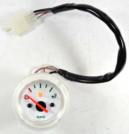 FUEL LEVEL GAUGE 3 Pin in 3 Pin FM Jack Body OD=1.75" Head OD=2.1" Fits Alpha Sports LG-150 and Summit / Winchester 180 ATV