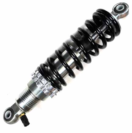 Rear Shock Eye c/c= 10.5in Spring Ht=5 3/4in Spring OD= 61mm Spring Thickness= 7.5mm Bolt ID Top=10.2mm Bottom= 10.2mm Fits Tomberlin 110cc Dirtbike
