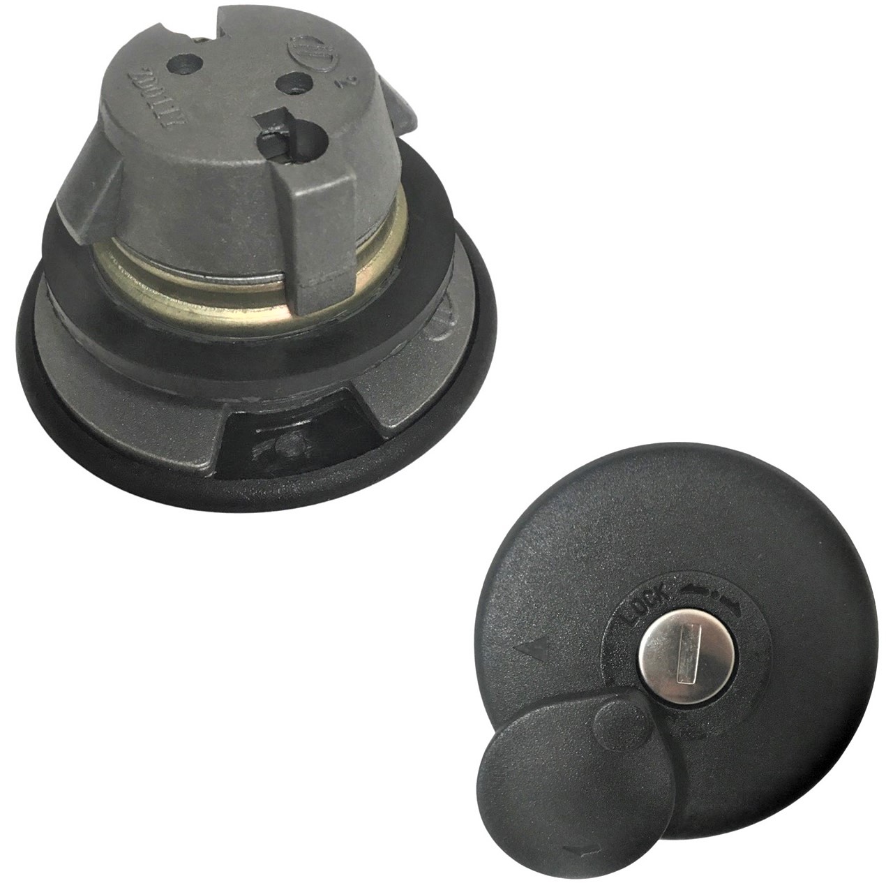 Ignition Switch With gas Cap & 2 Locks 4 Pin in 6 Pin Male Jack Bolts c/c=50mm