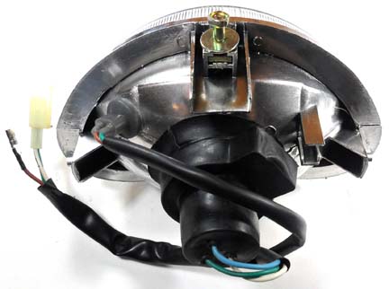 Headlight 3 PIN FM Jack + 1 Wire W=7" H=4.5" 3 BOLT