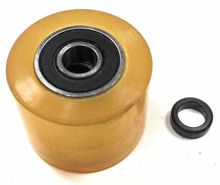 PLASTIC ROLLER WITH BEARING ID-8mm, OD-34.6mm, WIDTH-28mm Fits Alpha Sports (Tomberlin) TX220 ATV