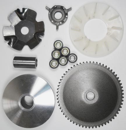 VARIATOR KIT for GY6-50 QMB139 49-90cc ATVs & Scooters Shaft=14mm - Click Image to Close