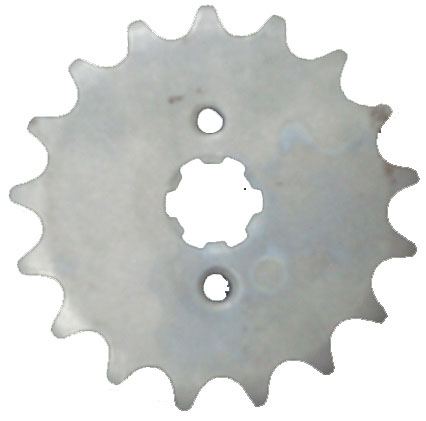 Front Sprocket #428 14th Bolts=2x30mm Ctr to Ctr, Splines=6 Shaft=14/17mm (shortest/longest point) 50-125cc MOST CHINESE ATVs