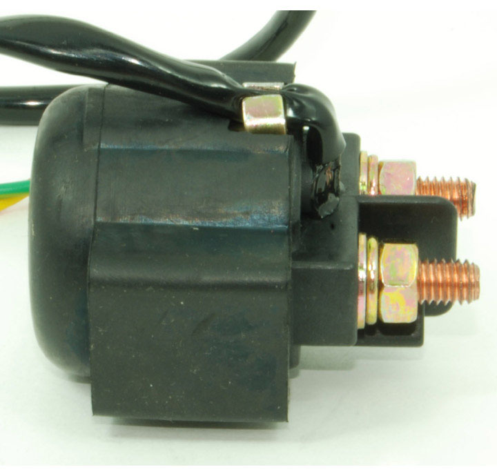 STARTER SOLENOID RELAY Fits 49-250cc Scooters, ATVs, GoKarts, Motorcycles, 2 Pin Jack Wire L=9"
