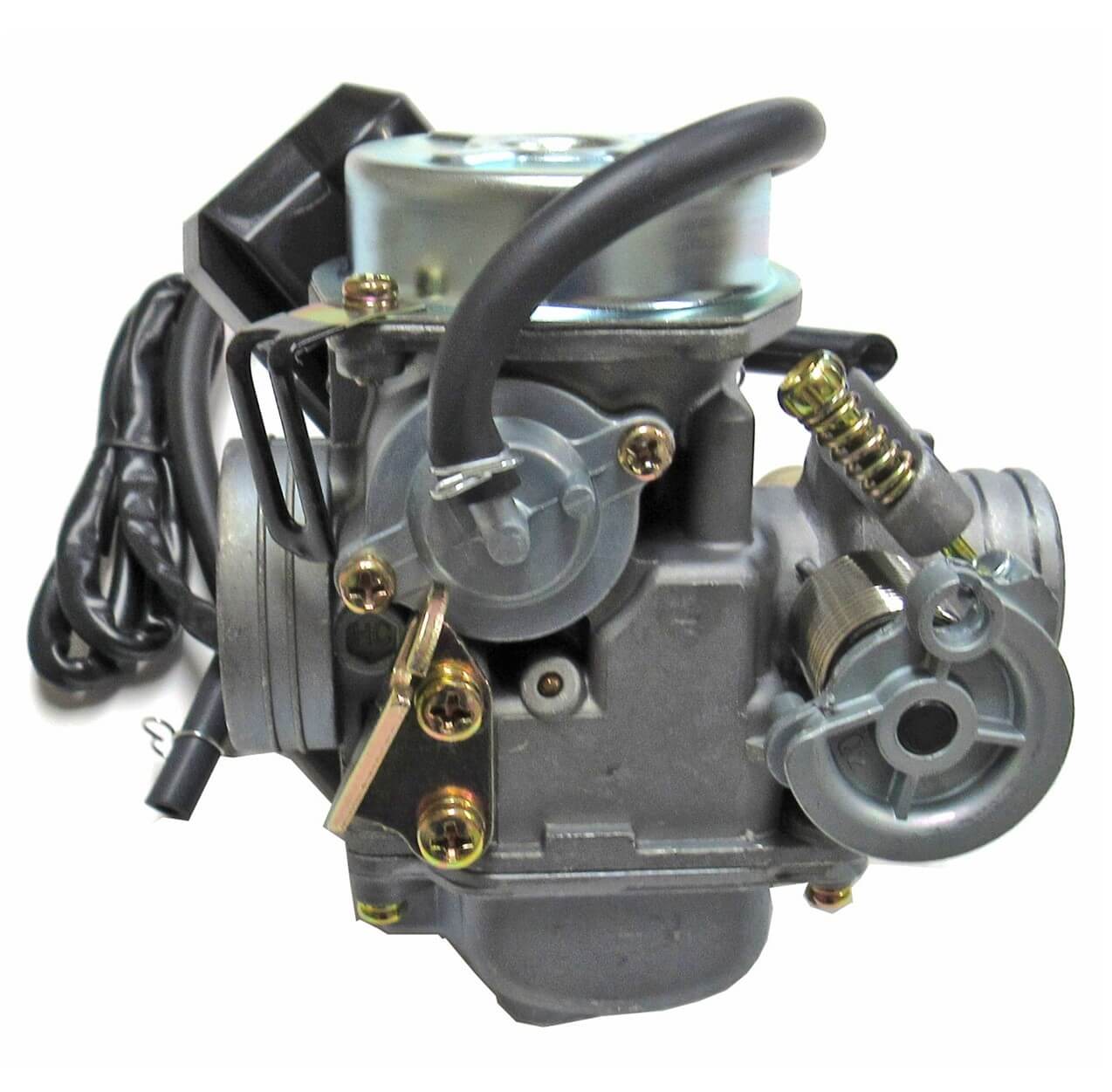 Keihin Type PD24J Carburetor TOP QUALITY-Best Value Intake OD=32mm Air Box OD=42mm Fits Most GY6 125, 150, 180cc ATV, GoKarts, Motorcycles, Scooters