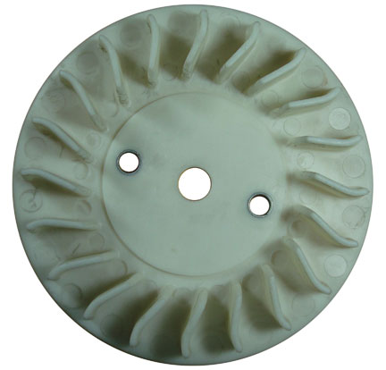 Plastic Flywheel Cooling Fan SUNDIRO / KASEA OD=128mm Bolts c/c=48mm