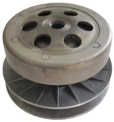 Rear Drive Clutch-Driven Pulley Fits Many 250-300cc GY6 Chinese ATVs, GoKarts, Scooters, UTVs Bell ID=135mm Shaft ID=17 Splines=16