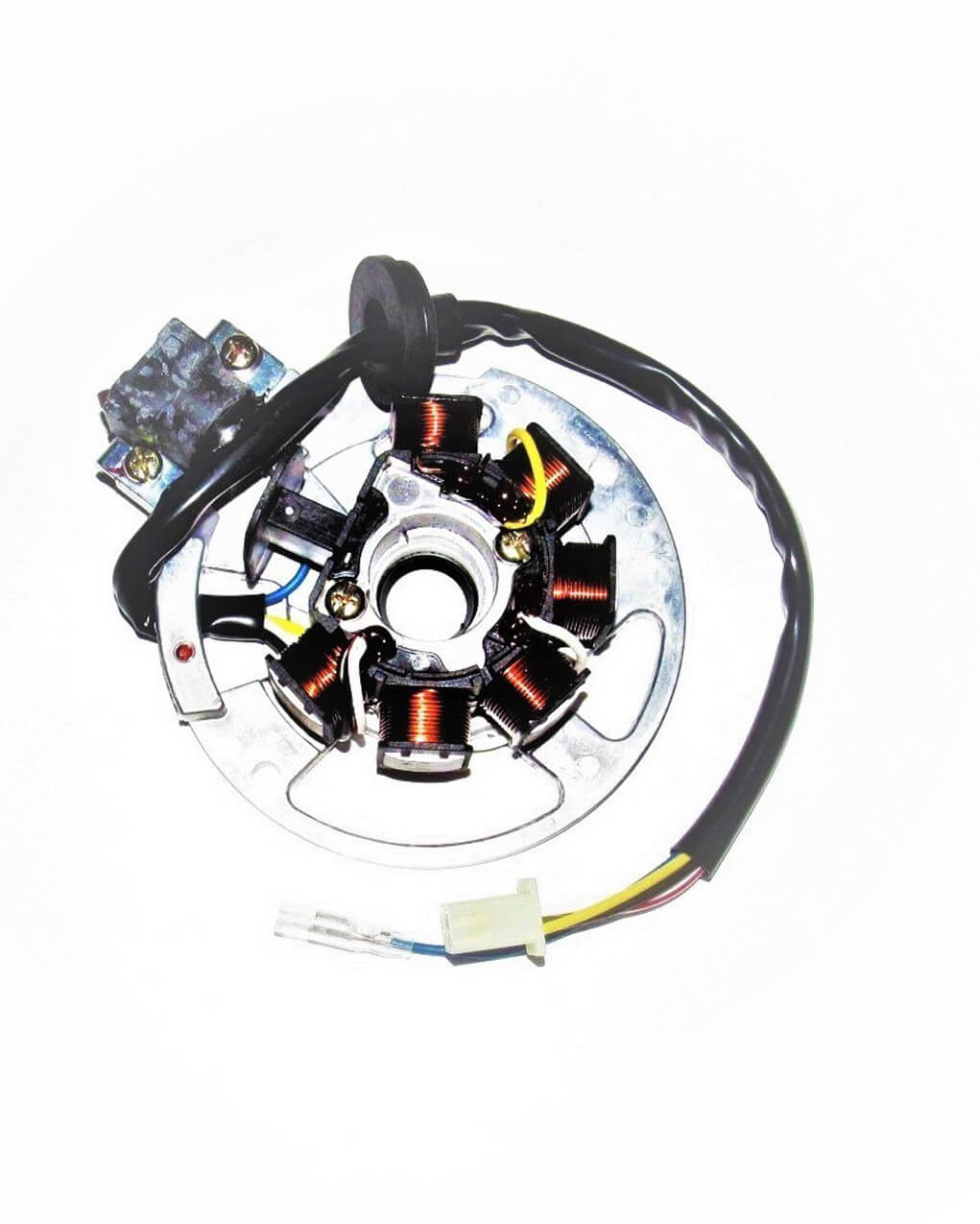 Stator 2 Stroke Fits E-Ton Beamer 50, Matrix 50, Adly, 49cc Scooters + other brands (Top Quality-Power, Made in Taiwan)