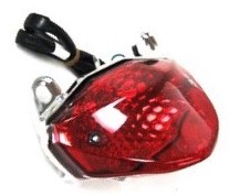 Scooter Tail Light 5 Pin in 6 Pin Female Jack + 6 Wires Holes c/c=138mm or 5.4" Fits E-Ton Sport 50, + other 49-150cc Scooters