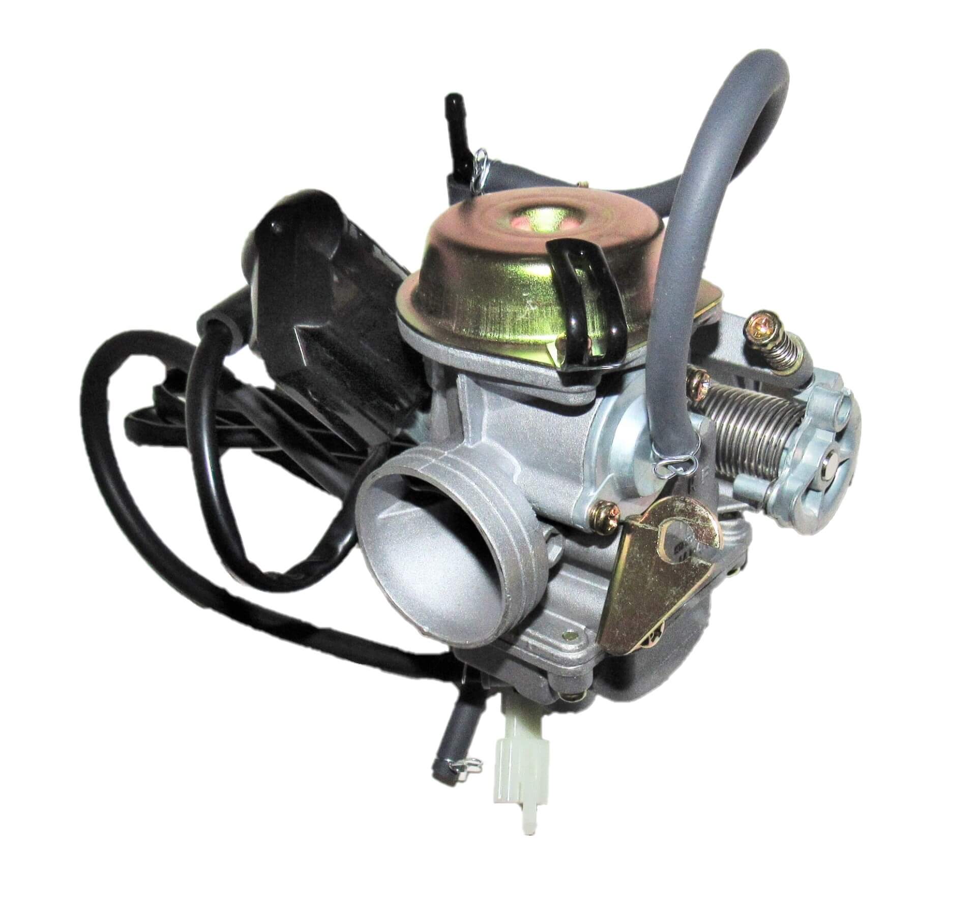 Runtong CVK PD24J Carburetor Intake OD=32mm Air Box OD=42mm Fits Most GY6 125, 150, 180cc ATV, GoKarts, Motorcycles, Scooters