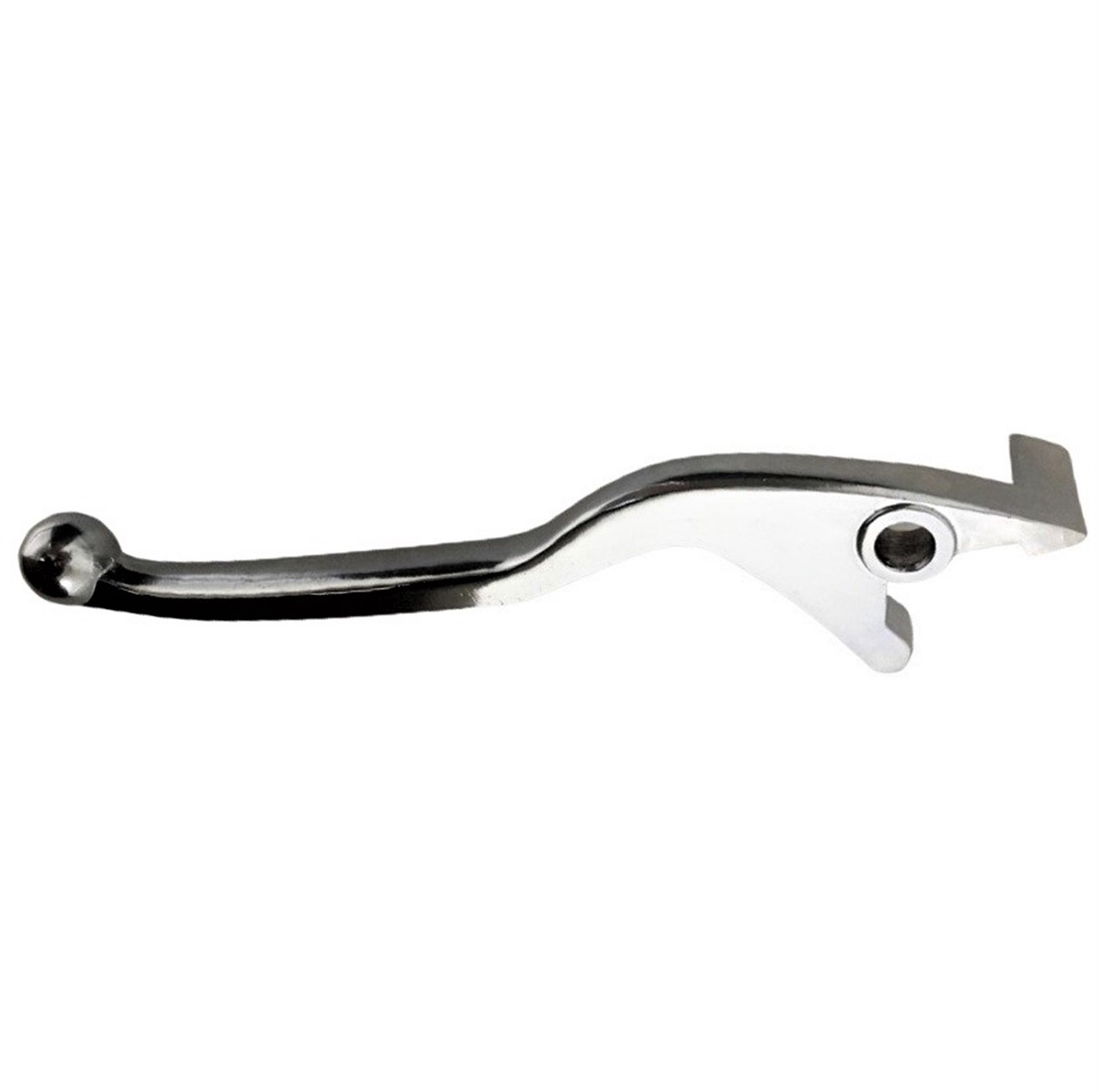 BRAKE LEVER (Left Hand) Chrome L=18cm Hole ID=8mm Thickness at Mount=12mm