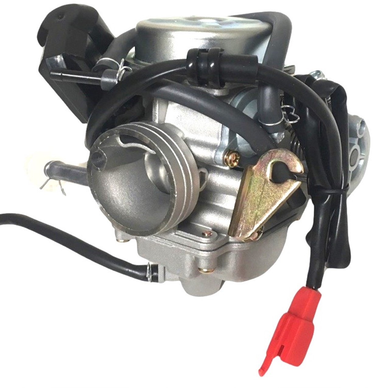 High Performance PD24J Carburetor Intake OD=32mm ID=26mm - 8% larger than standard. Air Box OD=42mm Fits Most GY6 125, 150, 180cc ATV, GoKarts, Motorcycles, Scooters