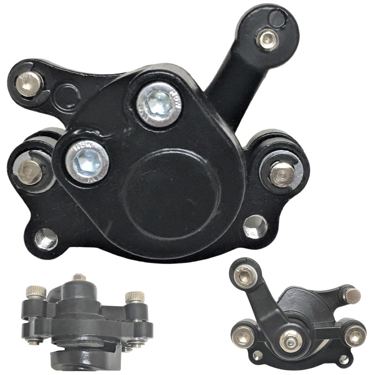 Manual Brake Caliper - Fits Many Minibikes and GoKarts Bolts c/c=51mm Comes with Brake Pads