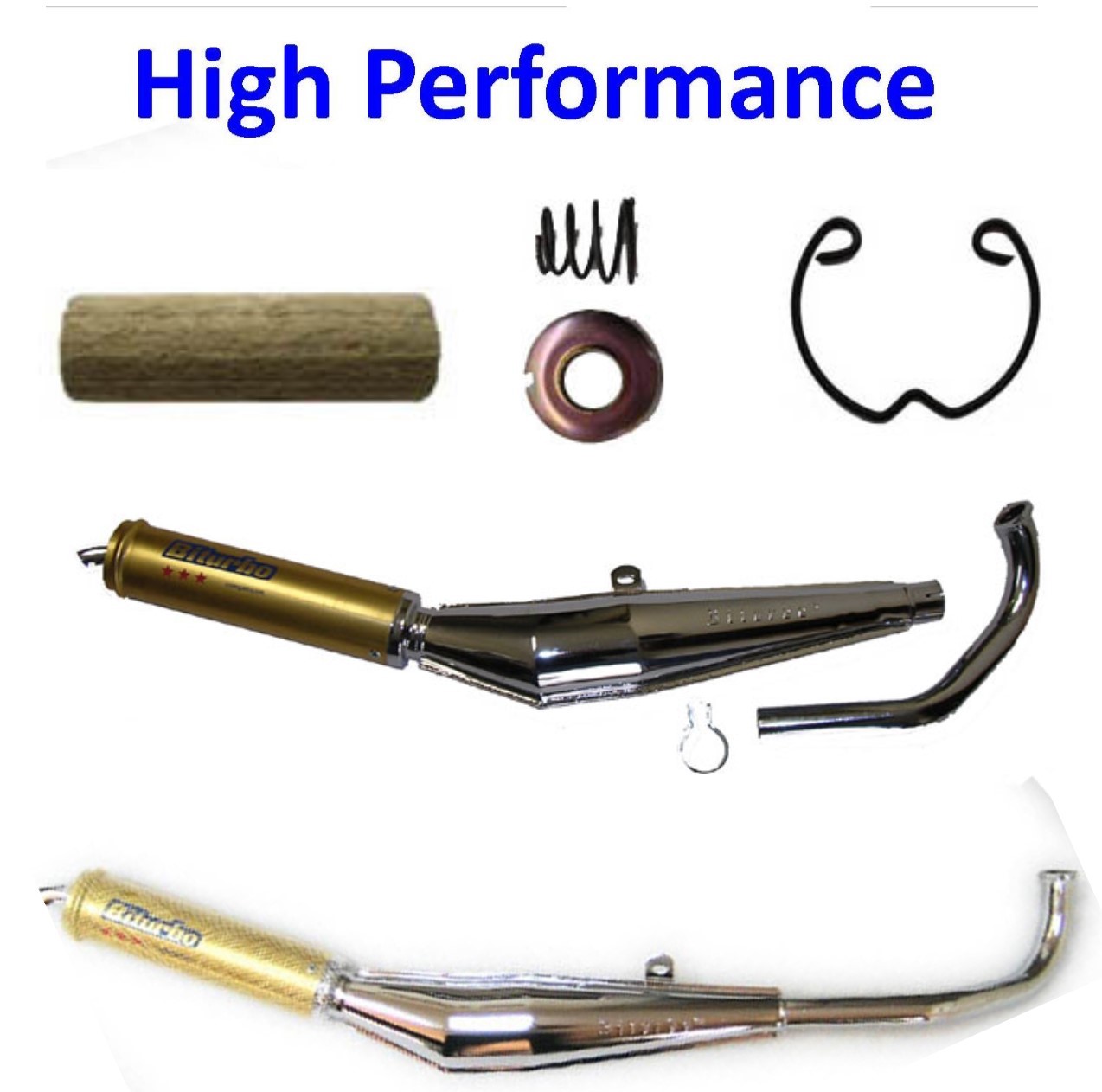 Moped (Tomos, Puch, Etc.) Exhaust Pipes & Parts