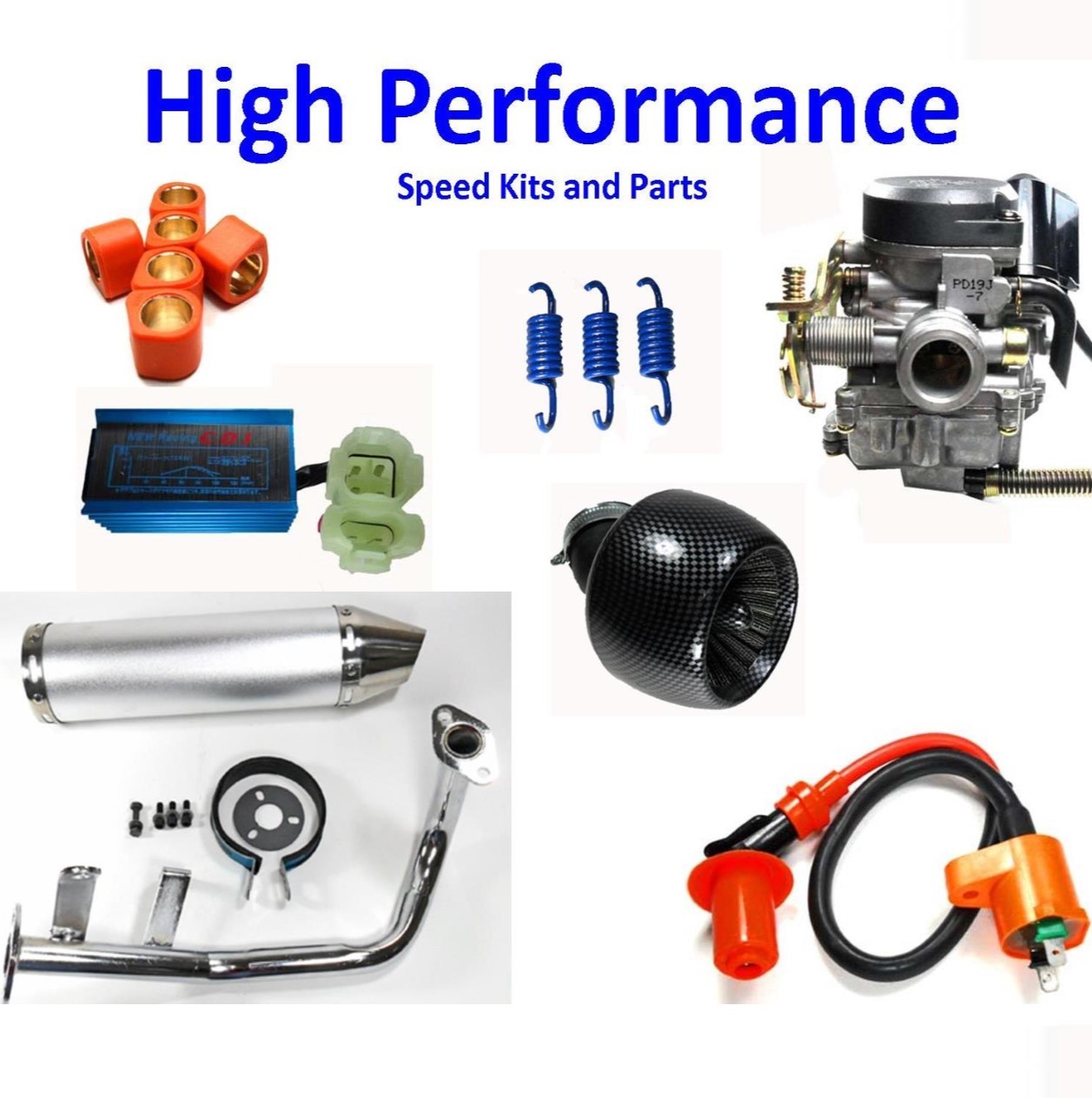 High Performance Parts 49 - 100cc GY6-QMB Scooters