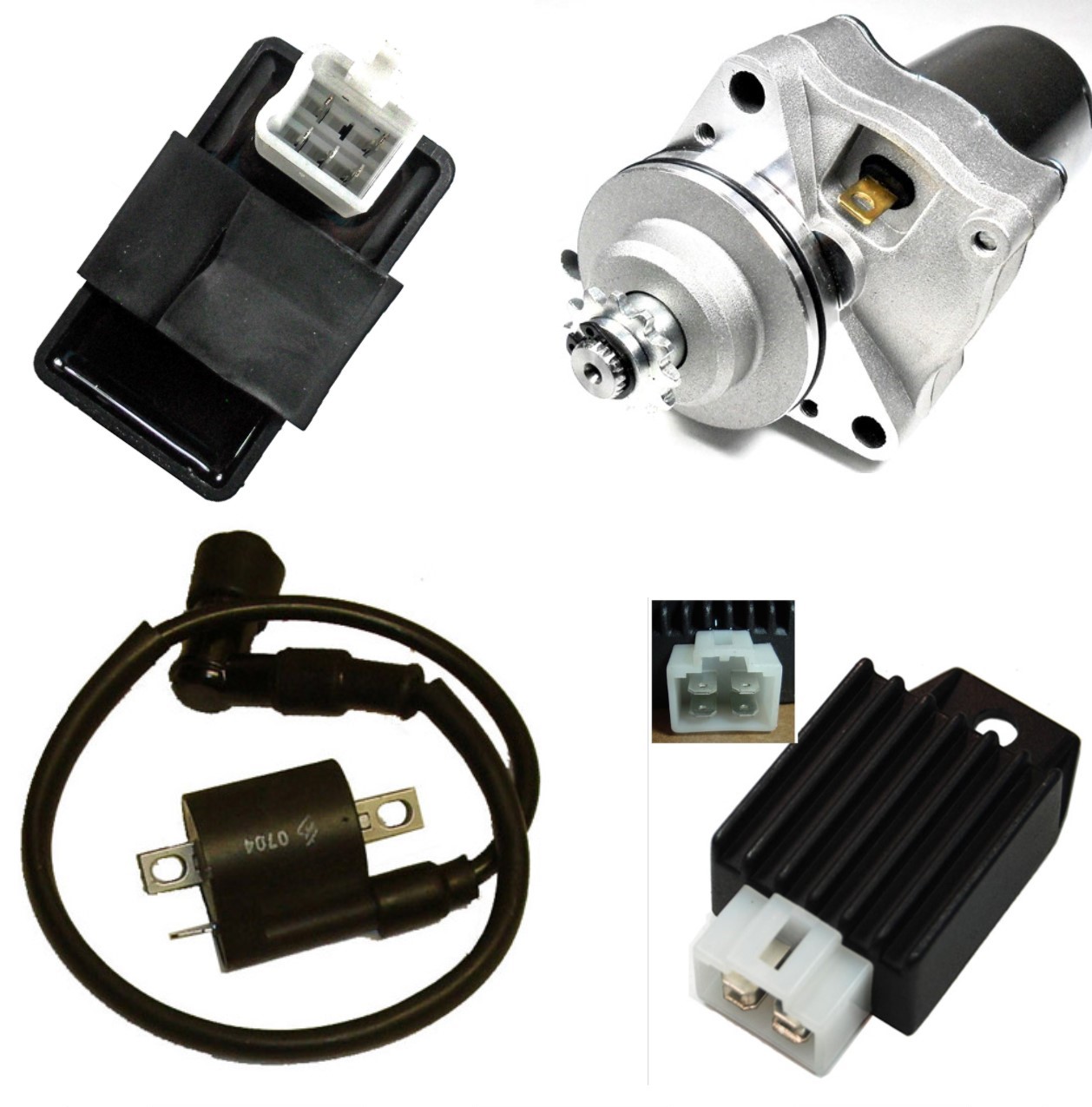Electrical Parts Starters-CDI-Coils-Relays-Stators 70cc ATV-Dirtbikes