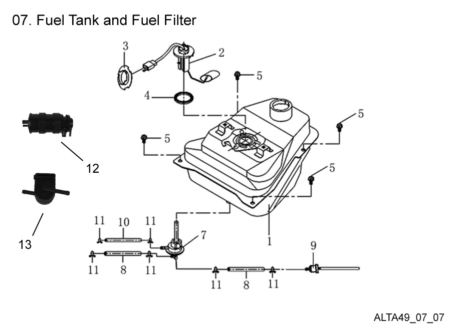 Fuel Tank & Fuel Filter