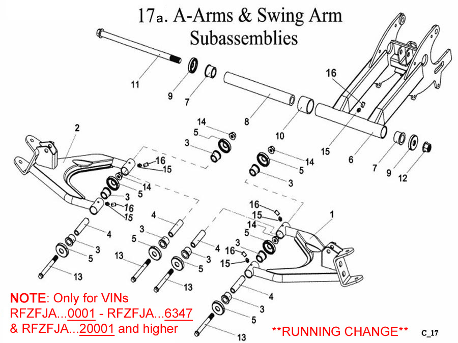 A Arms and Swing Arm A