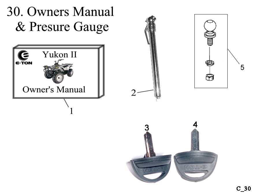  Tire Gauge and Owners Manual