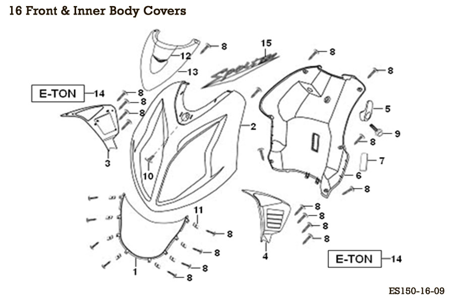 Front & Inner Body Covers