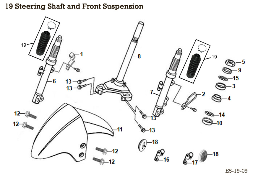  Steering Shaft and Front Suspension