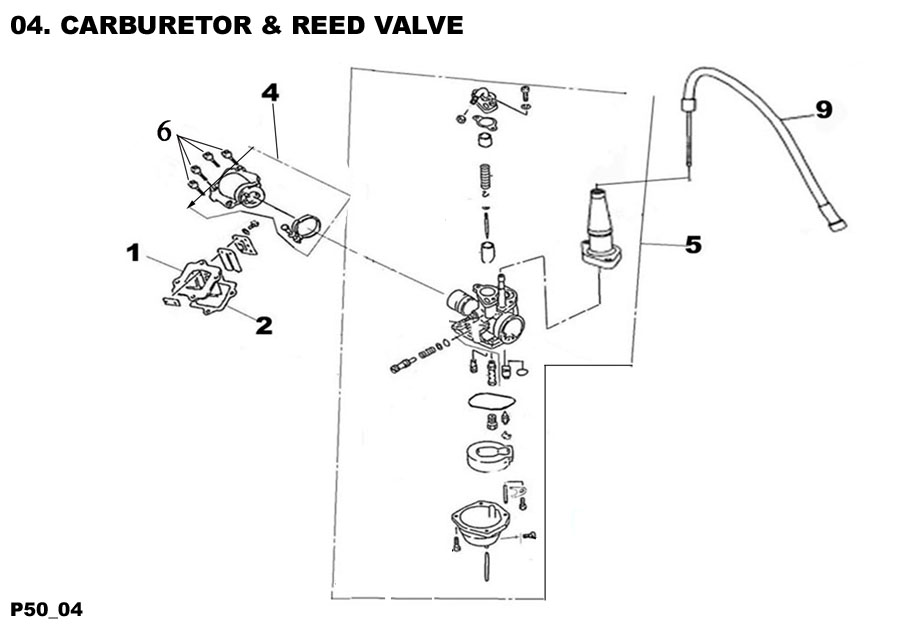  Carburetor and Reed Valve
