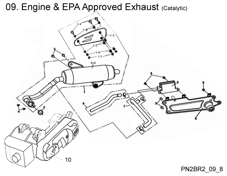  Engine and EPA Approved Exhaust