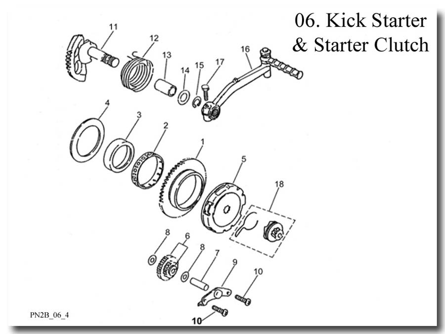  Kick Starter and Starter Clutch