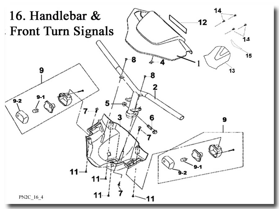 Handlebar & Front Turn Signals