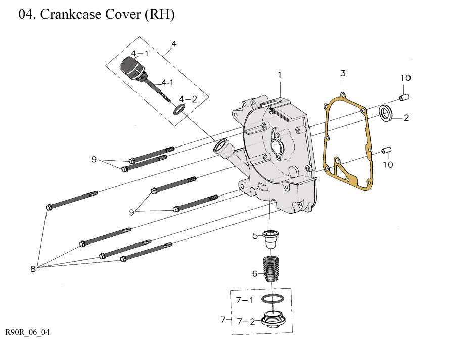 Crankcase Cover RH (2009-2013)