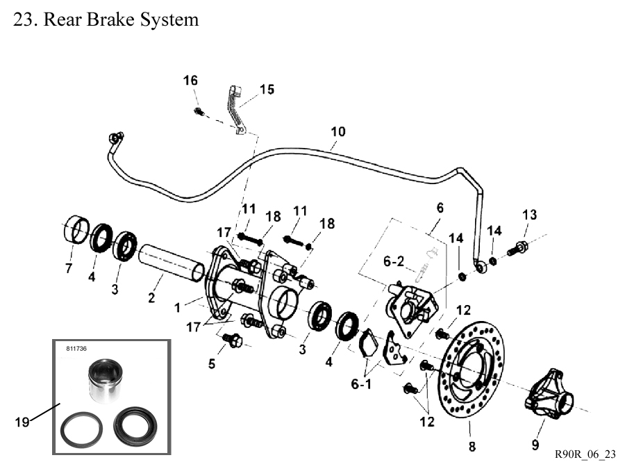 Rear Hydraulic Brake System