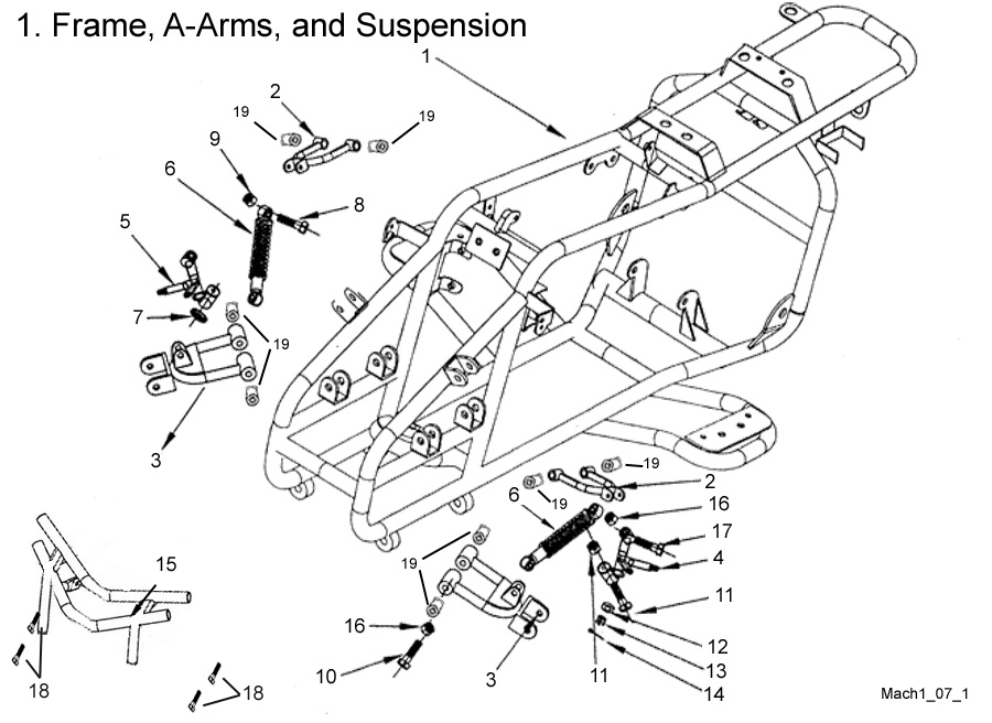 Frame, A-Arms, & Suspension