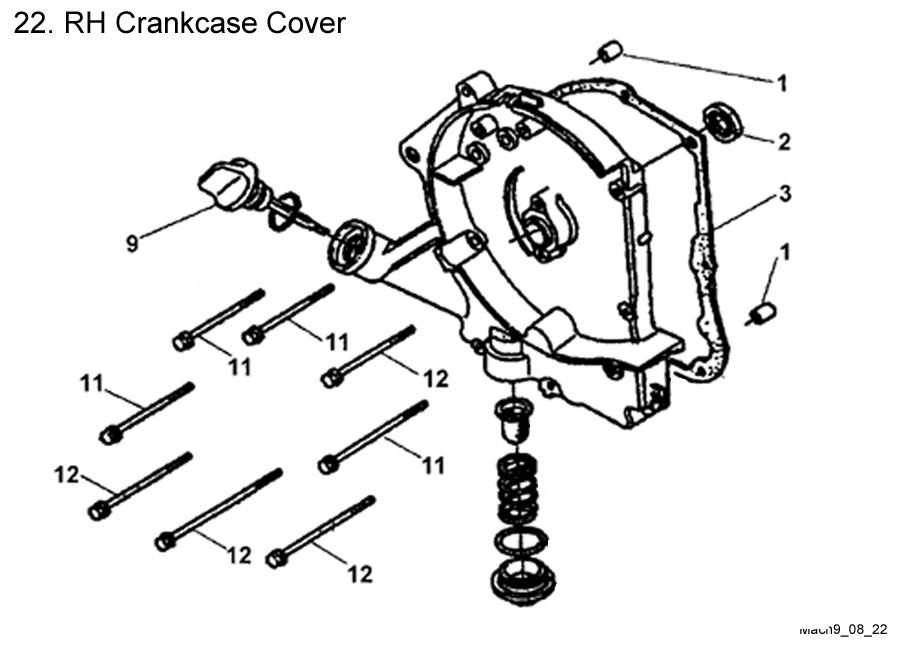 RH Crankcase Cover