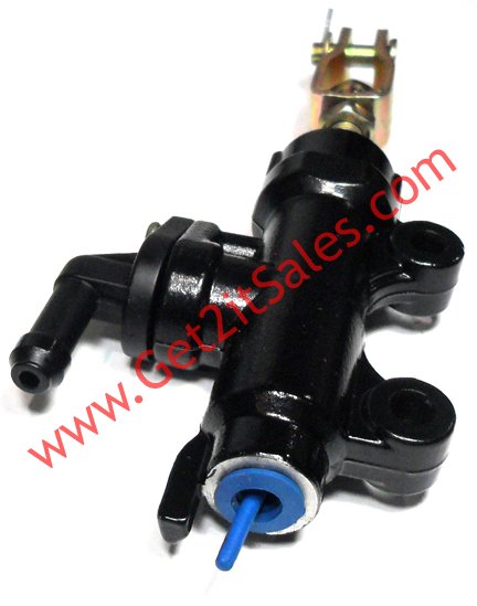 Brake Master Cylinder Fits Coleman CK100, Motovox, GK80 + other small GoKarts Bolts C/C=45mm, Rod from Body to Pin = 52mm - Click Image to Close