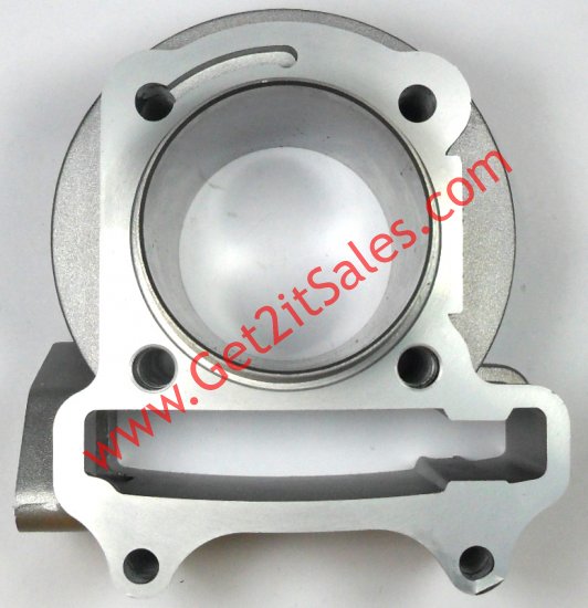 100cc Cylinder Piston Top End Kit With Non-EGR Head For GY6-50 QMB139 Chinese Scooter Motors. Bore=50mm Shirt OD=52.50mm - Click Image to Close