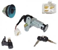 Ignition Switch Fits E-Ton Beamer 50, Matrix 50, 49cc Scooters + Others. 3 Pins in 4 Pin FM Jack Bolt holes Ctr to Ctr= 50mm
