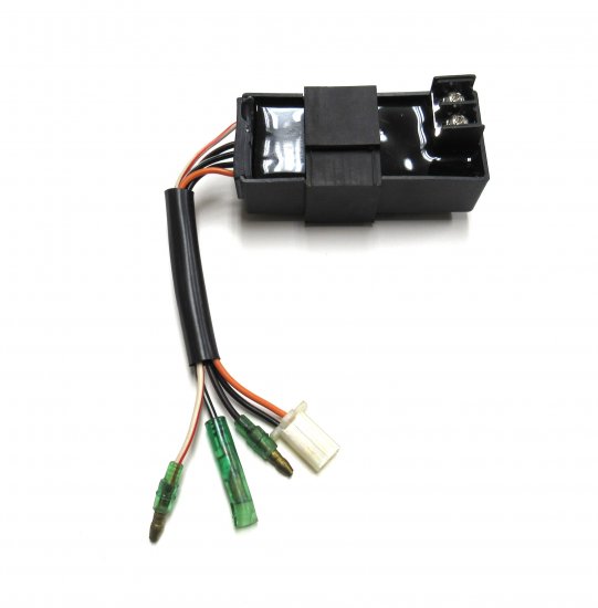 CDI Box 2 Stroke Alpha Sports (Tomberlin) Kaliber LS Single Seat Scooter AN01698 2 pins in 2 pin Male Jack + 3 wires - Click Image to Close