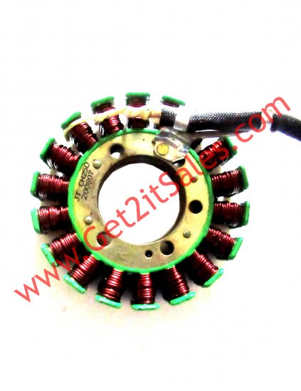 Stator 250cc 4-Stroke CF250, CN250 + Others 18 Coil OD=103 ID=42 H=28 Bolts c/c=52 3 Pin in 3 Pin Female Jack + 1 Wire - Click Image to Close