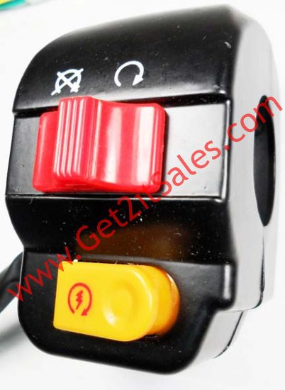 Handlebar Switch (Right Hand) 4 Pins in 4 Pin FM Jack Kill - Electric Start - Click Image to Close