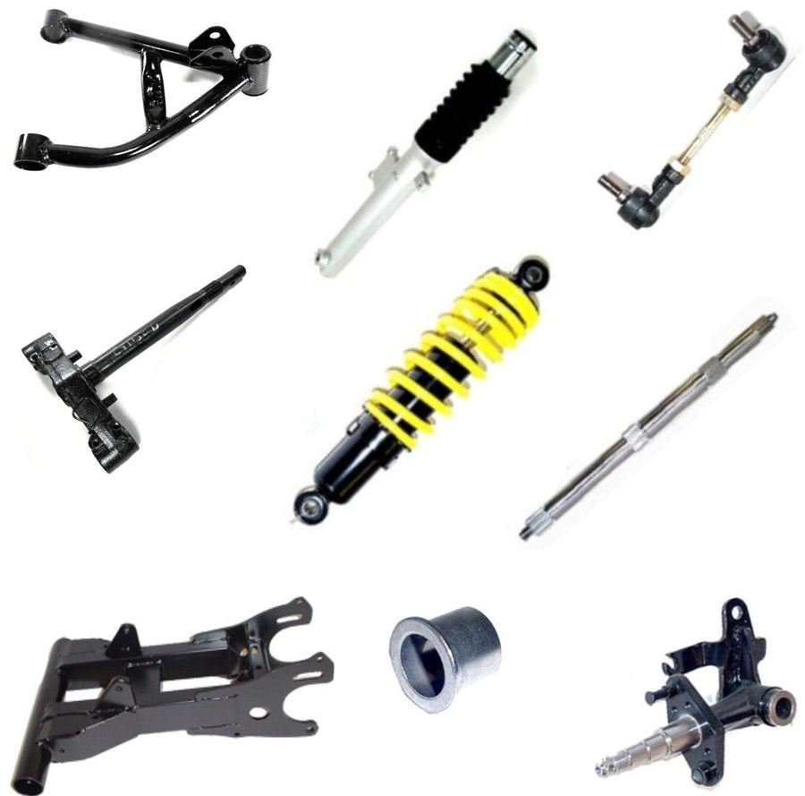 Suspension, Shocks, Forks, Axles, A-Arms, Tie Rods, etc
