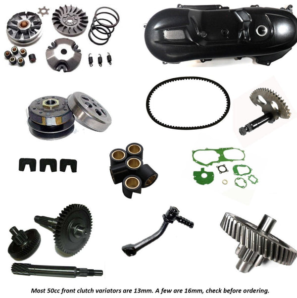2 Stroke 49-100cc - Belt-Belt Cover-Kick Start Clutch - Transmission Parts