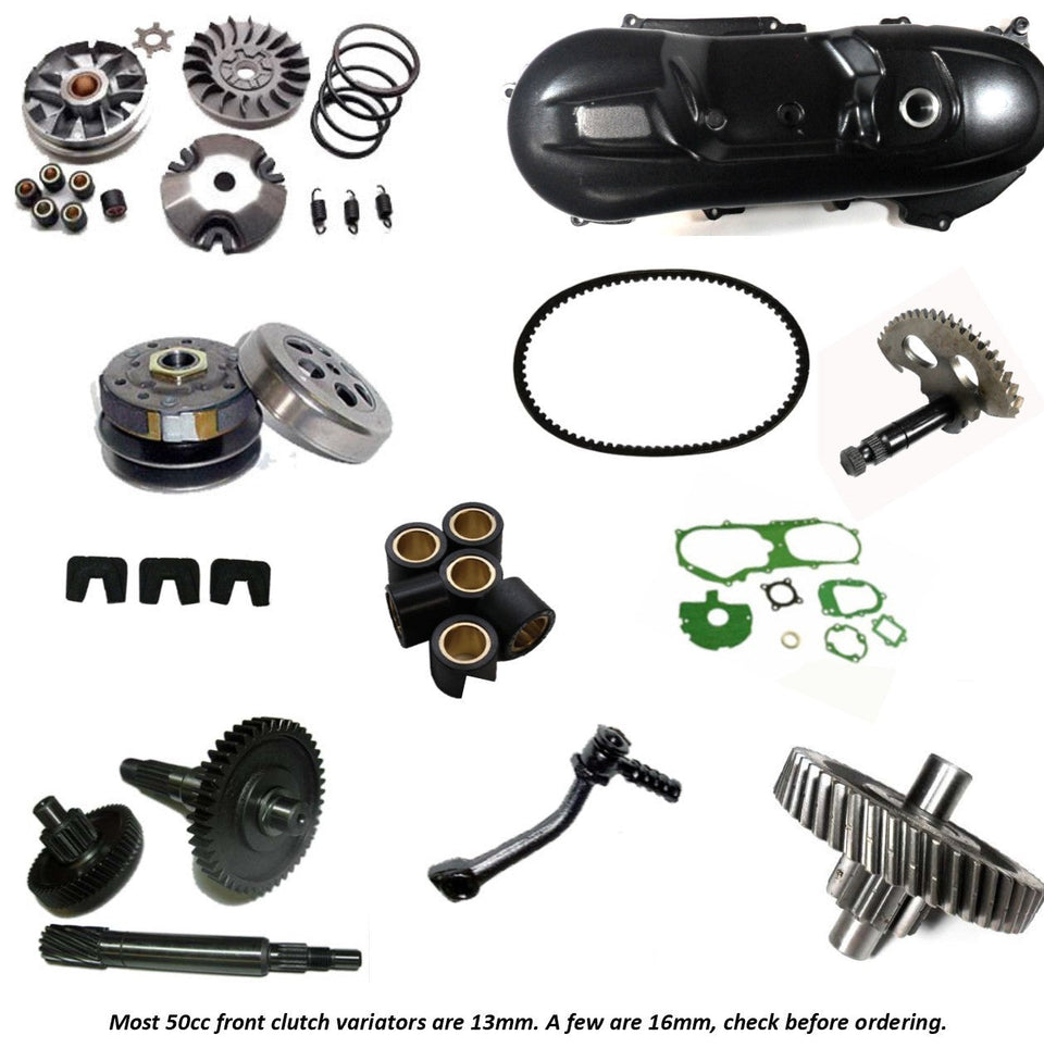 2 Stroke 49-100cc - Belt-Belt Cover-Kick Start Clutch - Transmission Parts