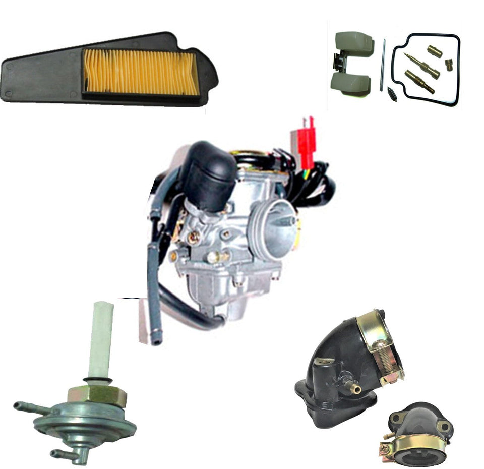 ATV & UTV Parts > Eton> Viper 150R, RXL-150R (Vin: FJD) >  Carburetor - Air Filter - Throttle Cable