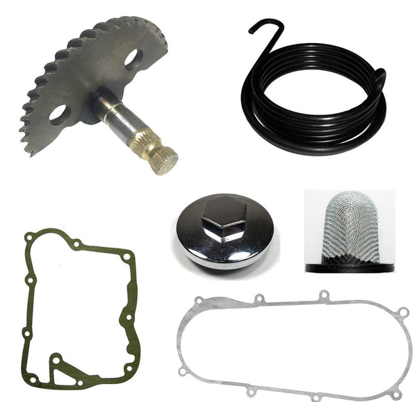  Kickstart Gear and Crankcase 