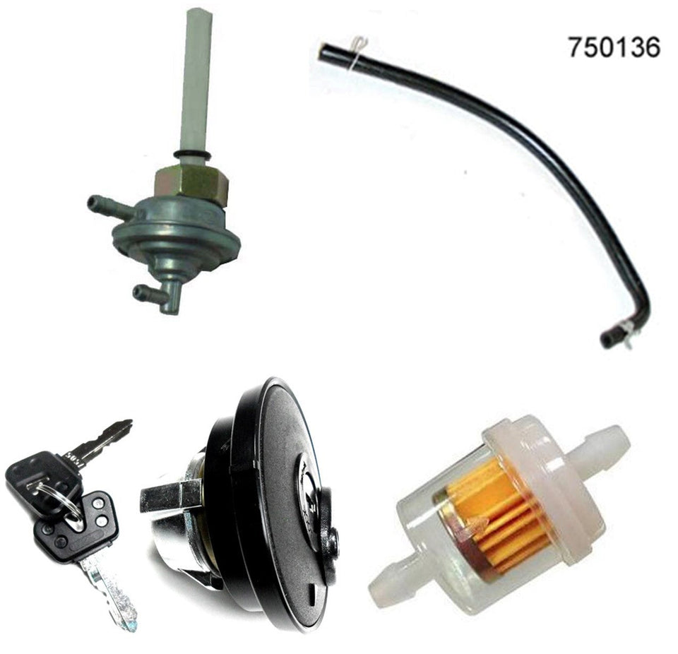 Scooter Parts>Eton> 50cc Beamer II PN2B Vin:5BB > Fuel Valves, Lines, & Gas Cap