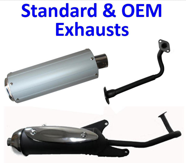 4 Stroke 49cc-150cc Scooter - Standard and OEM Exhausts