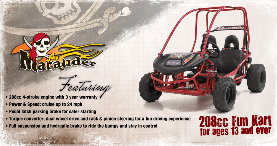 Go Kart Parts>American Sportworks> Marauder 208cc