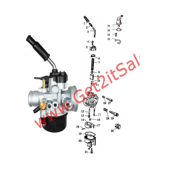 Dellorto - 2 Stroke 50-100cc - Mopeds & Dirtbikes