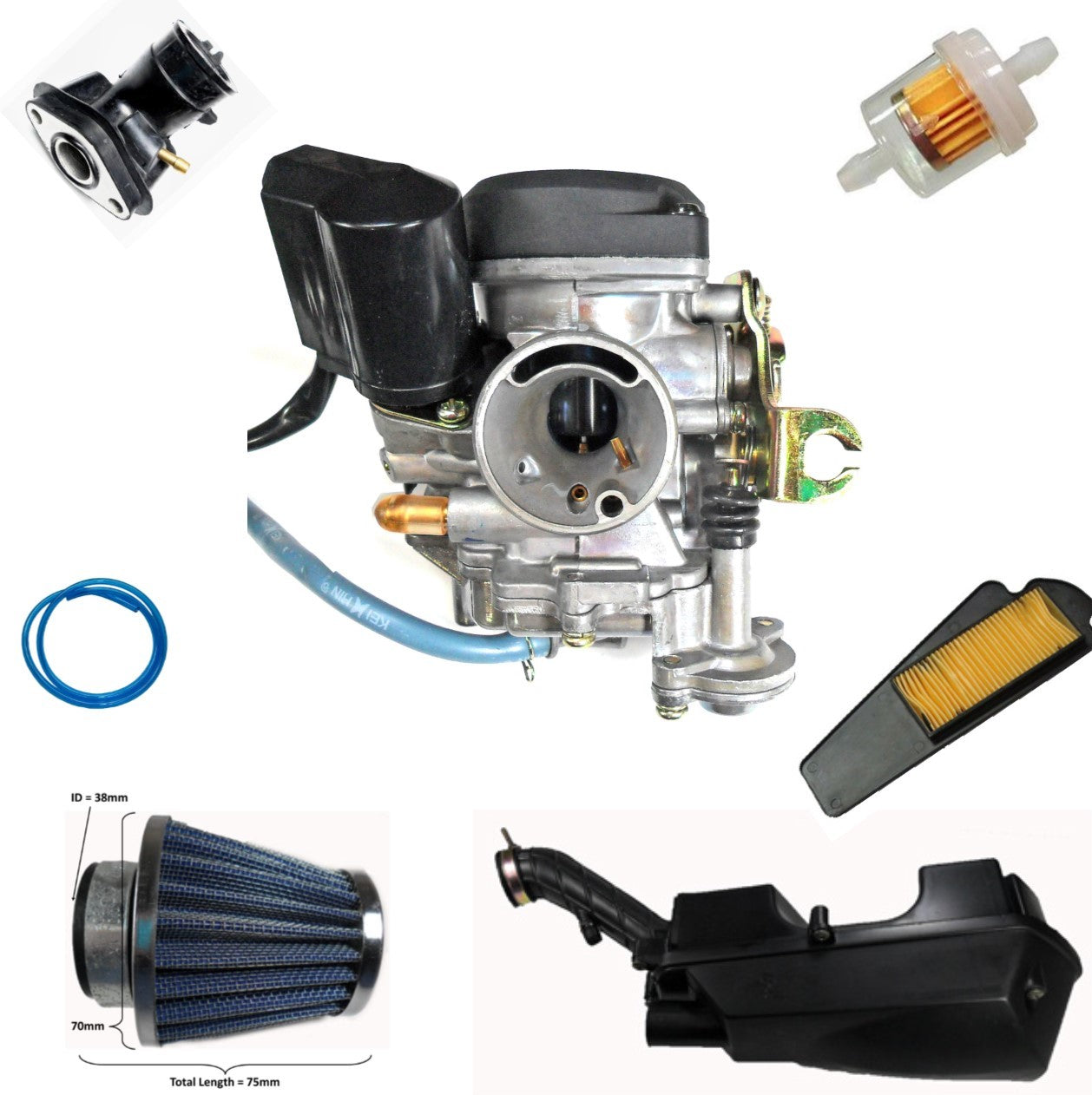 GY6 49cc-100cc (QMB139) - Parts Fit Most Chinese 49-80cc Scooters